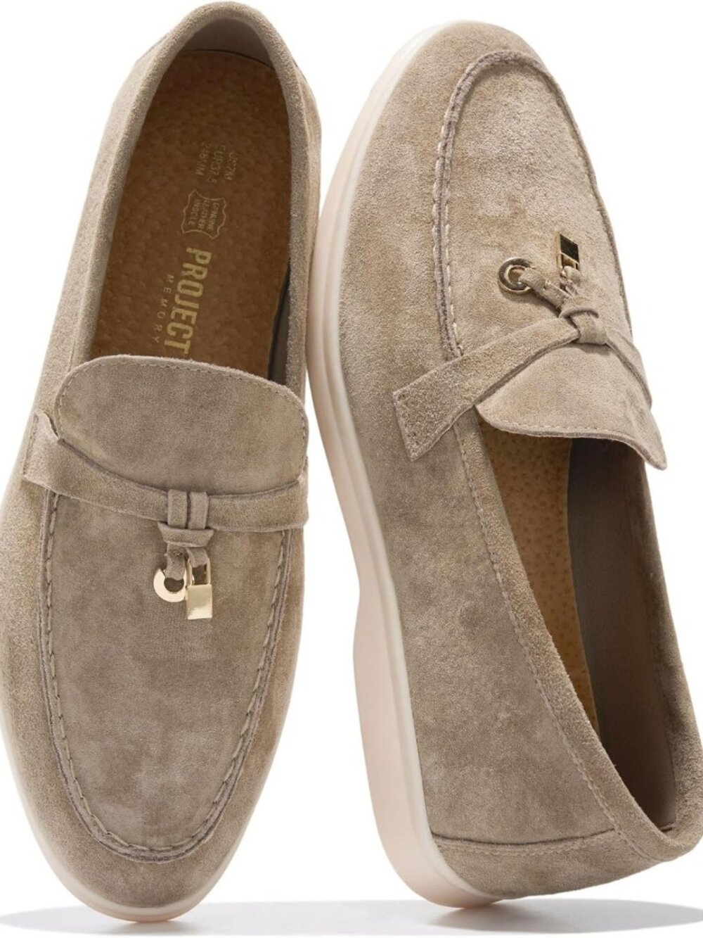 100% Genuine Leather Women's Slip-On Moccasin Loafers - Stylish & Comfortable